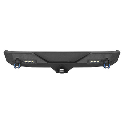 Blade Stubby Front Bumper w/ Light Bar & Rear Bumper Combo(07-18 Jeep Wrangler JK JKU) - Hooke Road