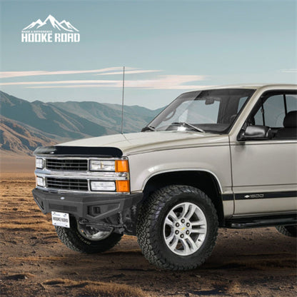 Hooke Road Steel Front Bumper (88-98 Chevy C/K 1500 2500 3500 & GMC Sierra 1500 2500 3500) - HE.9081