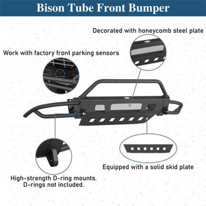 Tube Front Bumper for 2008-2010 Porsche Cayenne 957 - Hooke Road - HE.7201-S