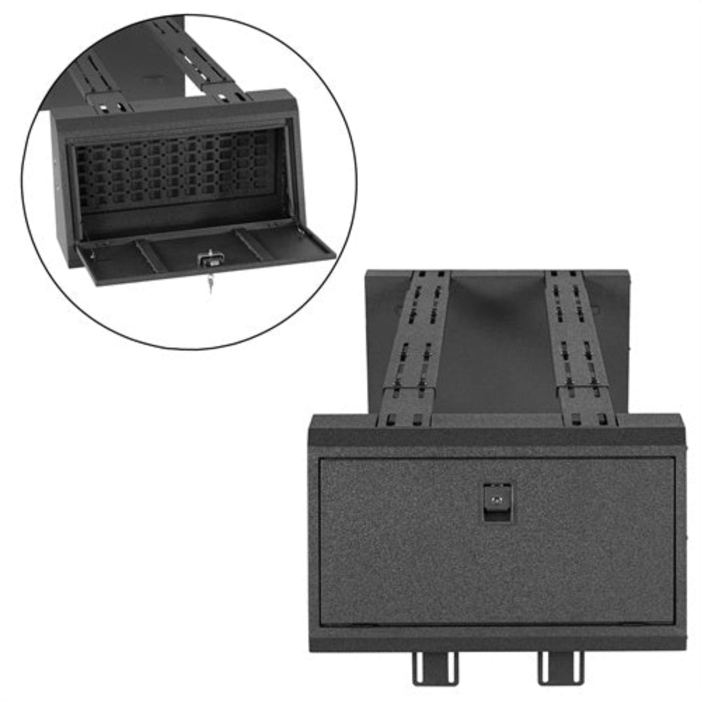 Universal Topsider Truck Tool Boxes w/ 2 Adjustable Crossbars - Hooke Road - HE.9916-S