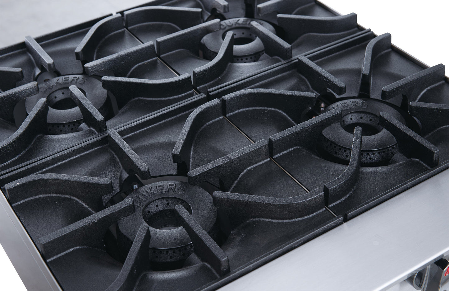Chef AAA - Commercial 24" Hot Plate with 4 Burners NG - TCHPA24