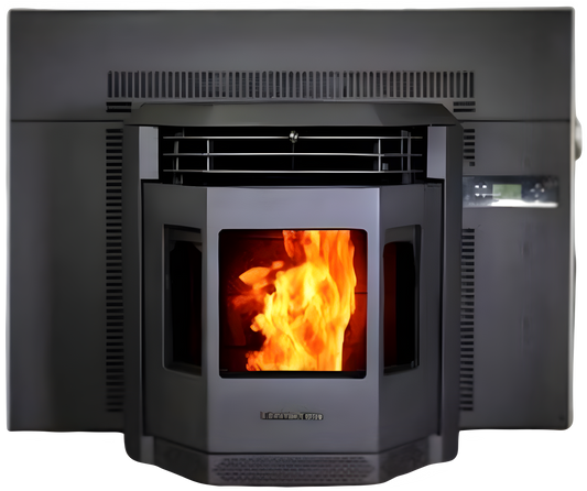 ComfortBilt HP22I-SS 2,800 sq. ft. Pellet Stove Fireplace Insert 47 lb Hopper Capacity Black New - HP22I-SS