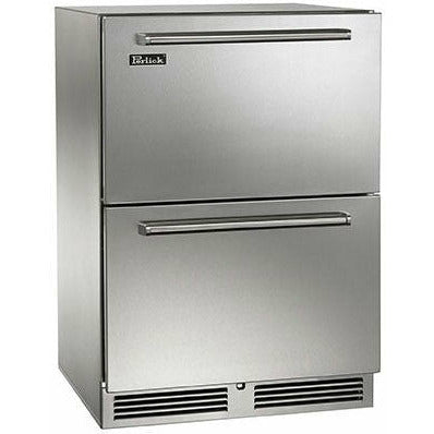 Perlick 24" Undercounter Outdoor Freezer Drawers with 5.2 cu. ft. Capacity, Stainless Steel Door - HP24FO-4