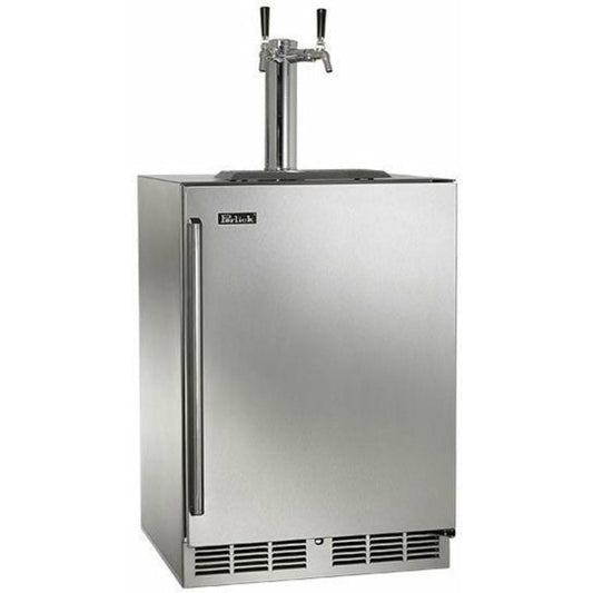 Perlick 24" Beer Dispensers with 2 Sixth-Barrel Capacity, Stainless Steel Door Swing - HC24TO-4-1-2