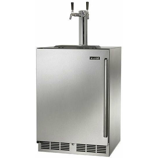 Perlick 24" Built-in Beer Dispenser Stainless Steel Solid Door - HC24TB-4-1-2