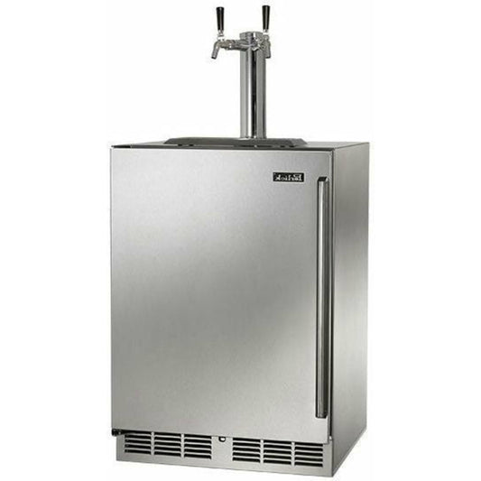 Perlick 24" Beer Dispensers with 2 Sixth-Barrel Capacity, Stainless Steel Door Swing - HC24TO-4-1-2