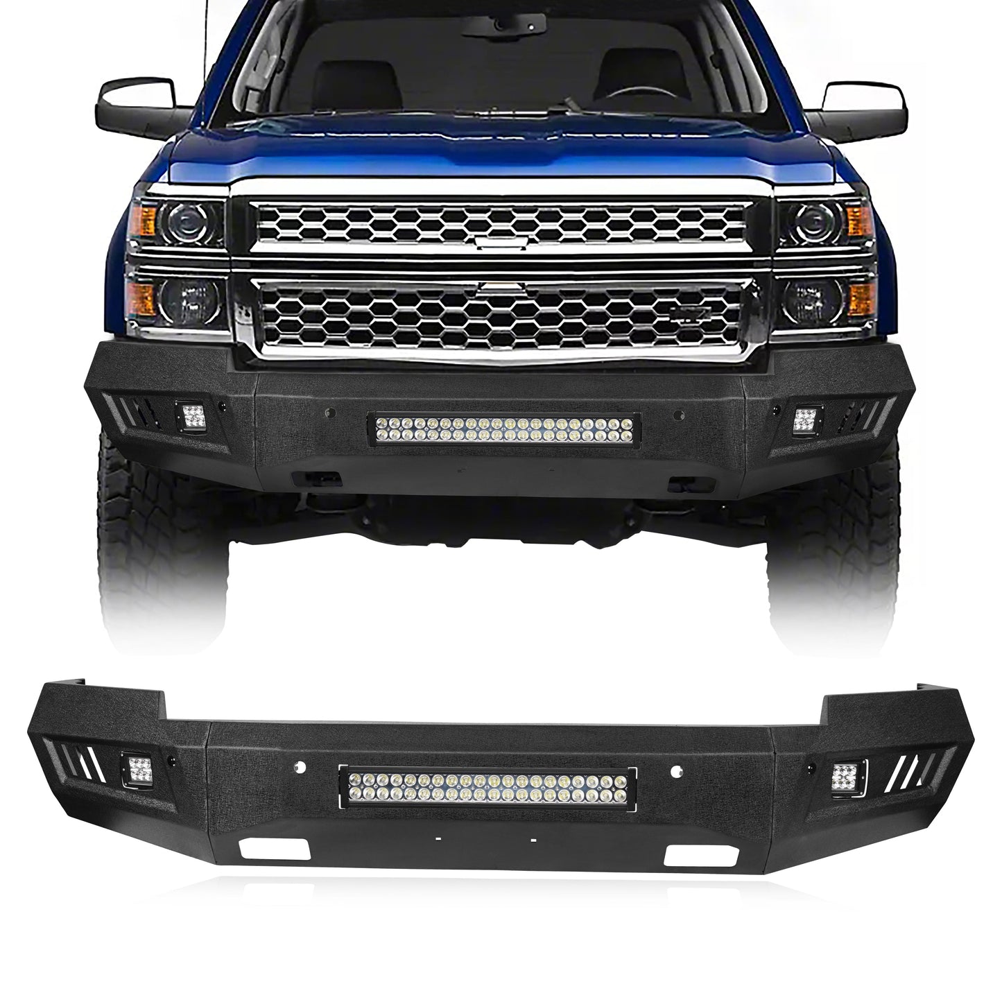 Hooke Road Chevrolet Front Bumper(14-15 Chevy Silverado 1500) - HE.9022