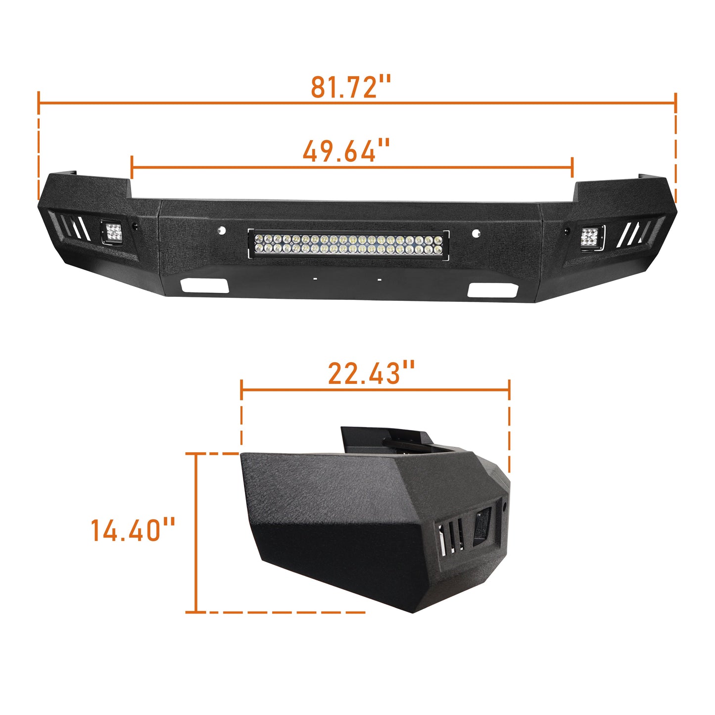 Hooke Road Chevrolet Front Bumper(14-15 Chevy Silverado 1500) - HE.9022