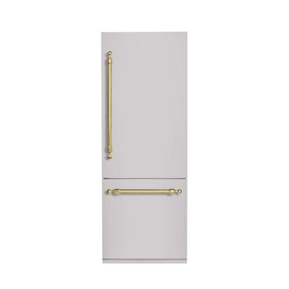 Hallman 30" Built-in Refrigerator with 11.5 cu. ft. and Bottom Freezer with 4.5 cu. ft. a total 16.0 Cu. Ft., Panel Ready