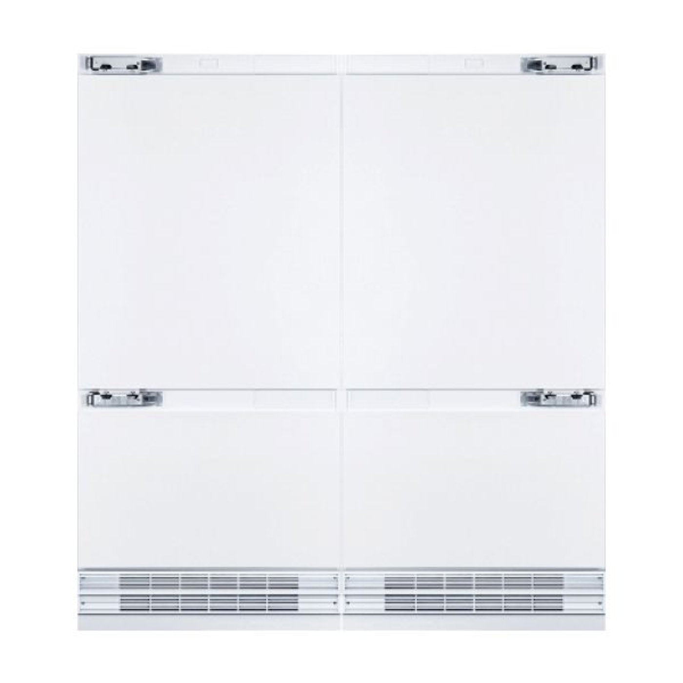 Hallman 72" Built-in, Side by Side Refrigerator with total of 28.4 Cu. Ft. and Freezer with a total of 11.2 Cu.Ft, Contemporary European Design, Panel Ready