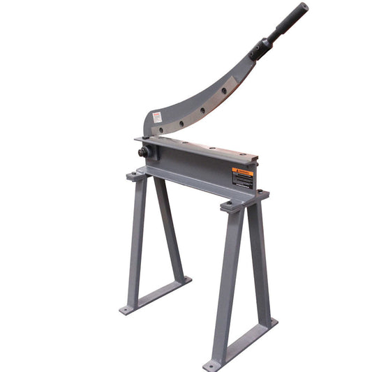 Kaka industrial HS-20 Guillotine Metal Shear, 20 in Bed Width, 16 Gauge/1.5 mm Metal Guillotine Shear with a Stand for Construction Work Sheet Metal Fabrication Plate Cutting Cutter - 172107
