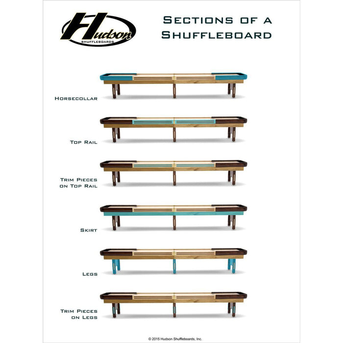 Hudson Intimidator Shuffleboard Table 9'-22' - HUD