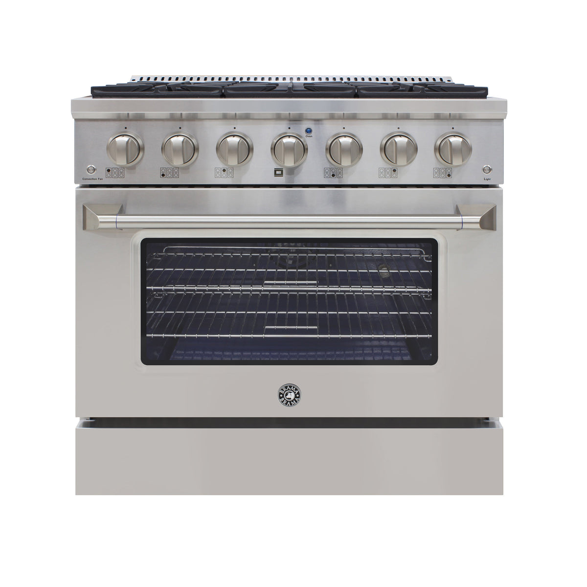 Vinotemp 36" Gas Range and Oven, in Stainless Steel - BR-36SSGG