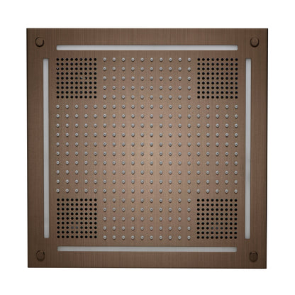 ThermaSol's HydroVive Shower Rain Head w/ Light & Sound