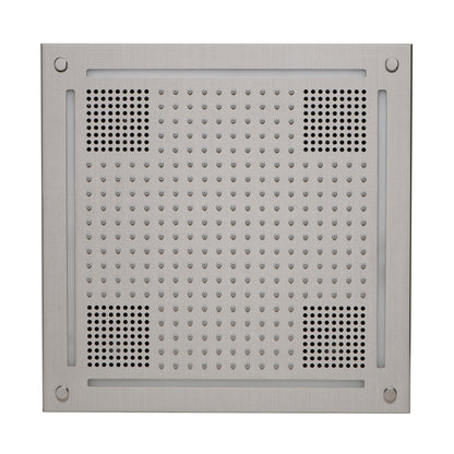 ThermaSol's HydroVive Shower Rain Head w/ Light & Sound