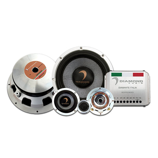 Diamond Audio HEX PRO Diamante Italia Edition 6.5" 3-Way Component Set - HXPRO653DI