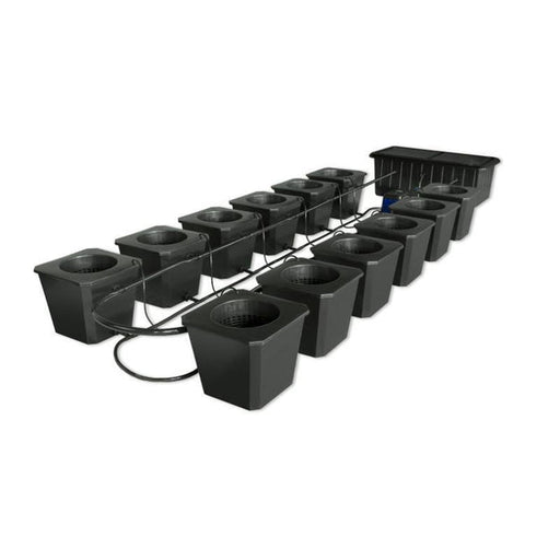 Supercloset 12-Site Bubble Flow Buckets Hydroponic Grow System - Gsi-Bfb12