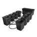 Supercloset 8-Site Bubble Flow Buckets Hydroponic Grow System - Gsi-Bfb8