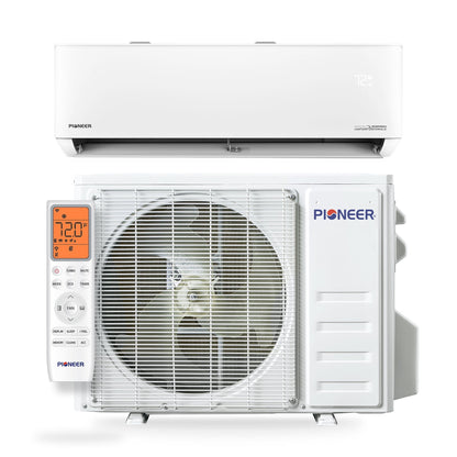Pioneer Quantum Hyperformance 24,000 BTU 23 SEER2 230V High-Wall Ductless Energy-Star Mini-Split Air Conditioner Inverter Hyper Heat Pump Full Set - WYT024GLSI25RH
