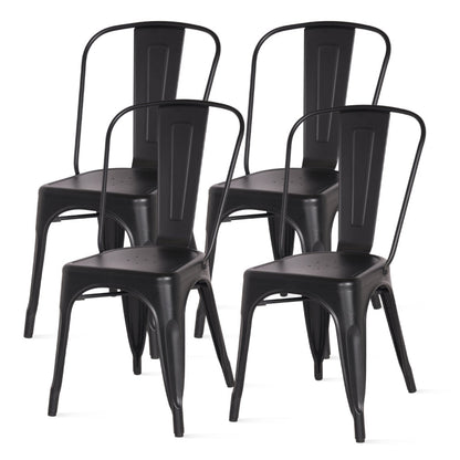 New Pacific Direct Metropolis Metal Side Chair, (Set of 4) - 938233-FB