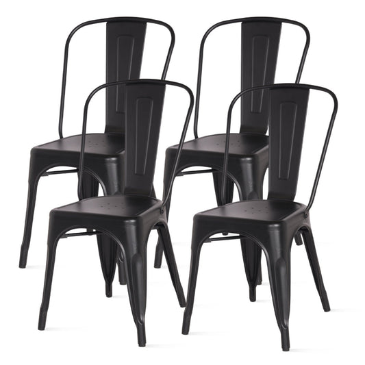 New Pacific Direct Metropolis Metal Side Chair, (Set of 4) - 938233-FB