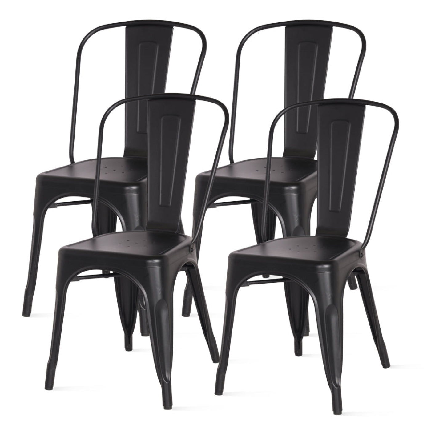 New Pacific Direct Metropolis Metal Side Chair, (Set of 4) - 938233-FB