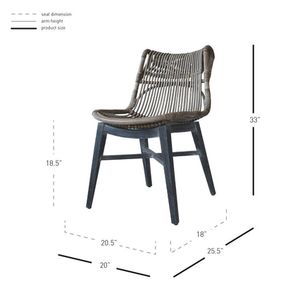 New Pacific Direct Iria Rattan Chair, (Set of 2) -  7100002