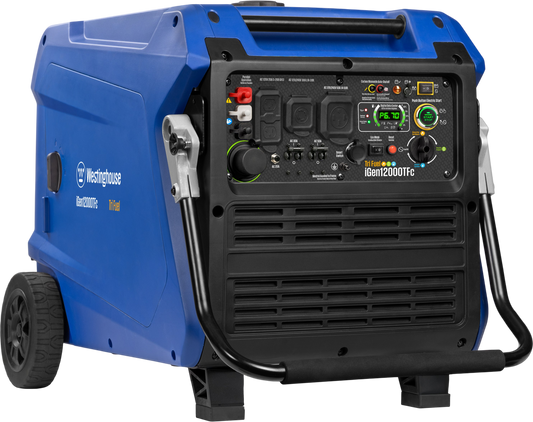 Westinghouse Inverter Generator 9000/12000W Tri Fuel Gas Propane Natural Gas 50A Low THD Remote Start CO Sensor New - IGEN12000TFC