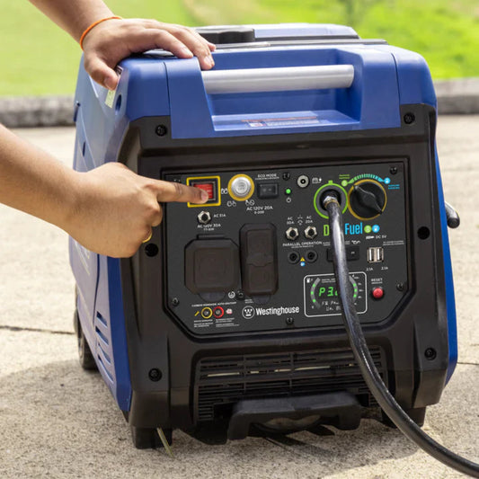Westinghouse 3900W/5000W Generator Dual Fuel Inverter 30 Amp with CO Sensor New - IGEN5000DFC
