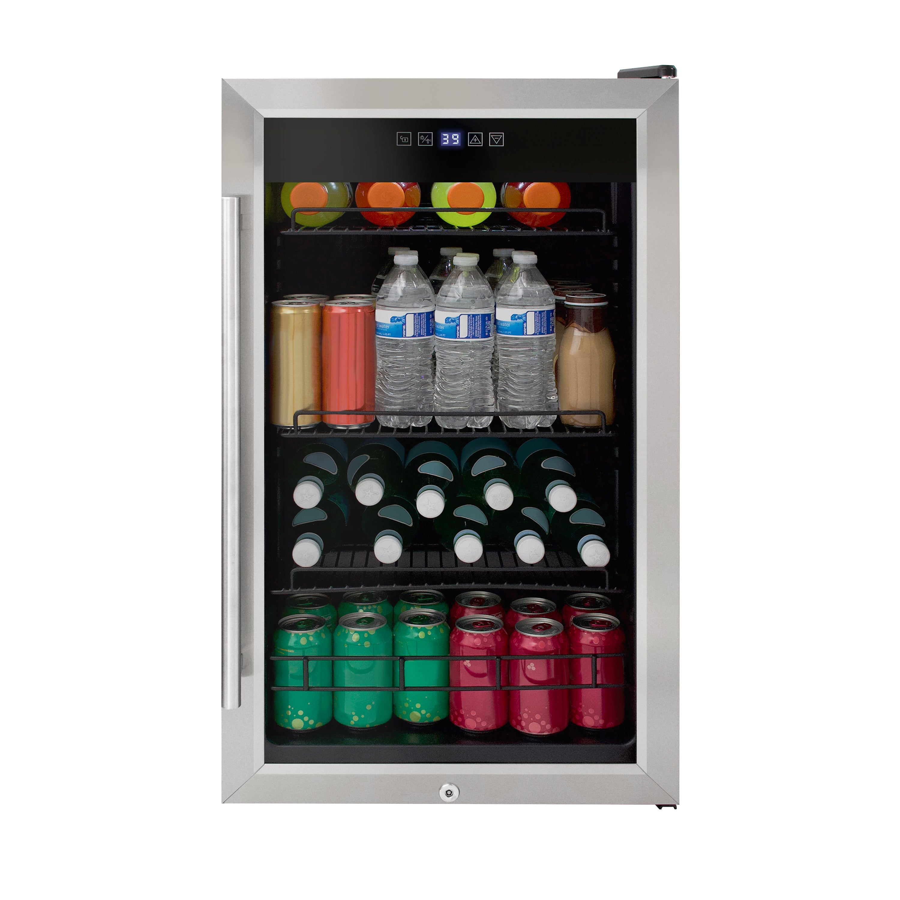 Vinotemp Beverage Center, 108 Can Capacity, in Stainless Steel - VTBC108L01SS