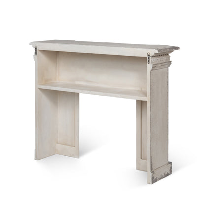 Park Hill Collection Grand Maison Fireplace Mantel – Artisan Antiqued Pine & MDF Design, 40 lb Capacity, Handcrafted Elegance - EER36004
