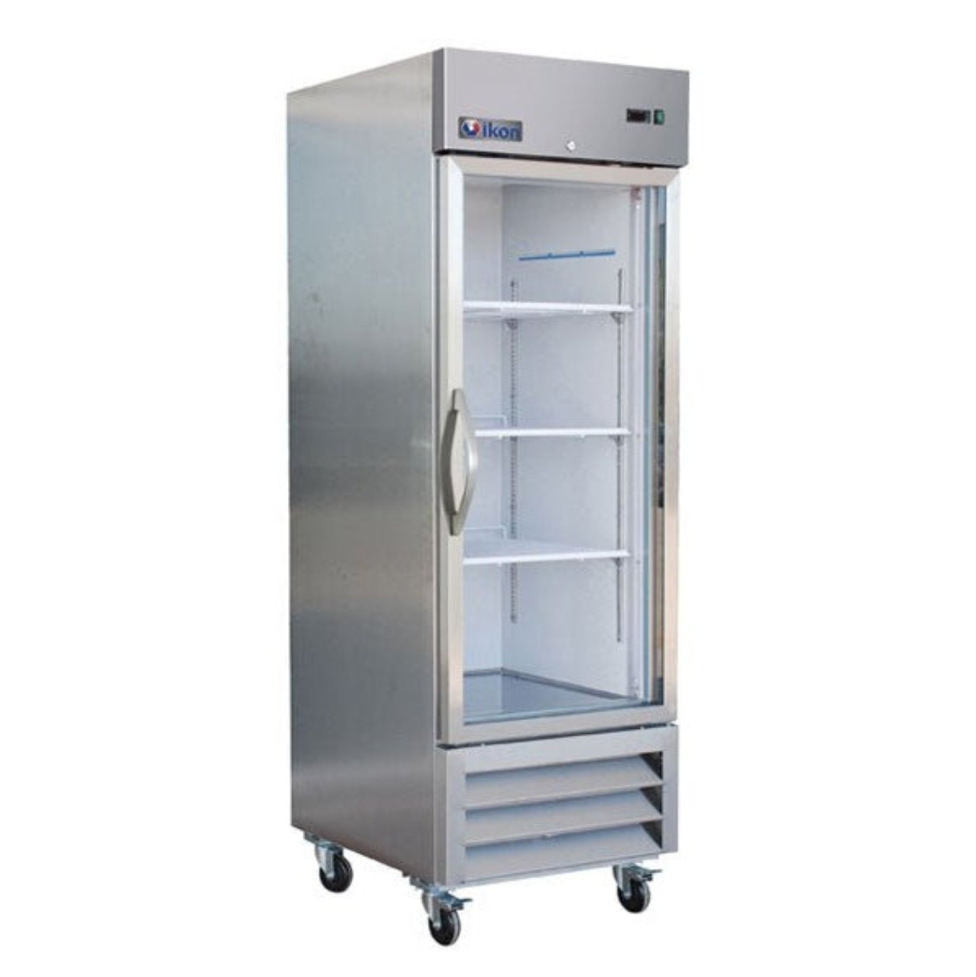 Ikon IB27FG Single Glass Door Bottom Mount Freezer