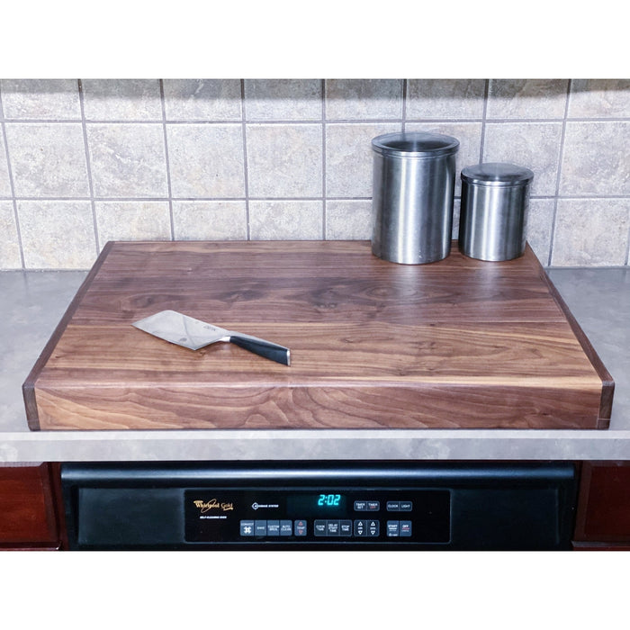 Stonewondesigns Black Walnut Stove Top Cover Cutting Board