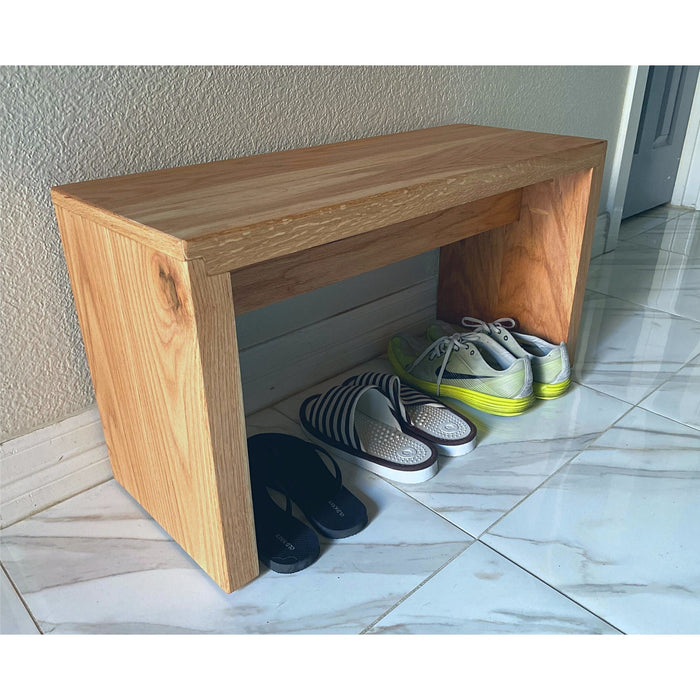 Stonewondesigns Natural Oak Wood Bench for Entryway