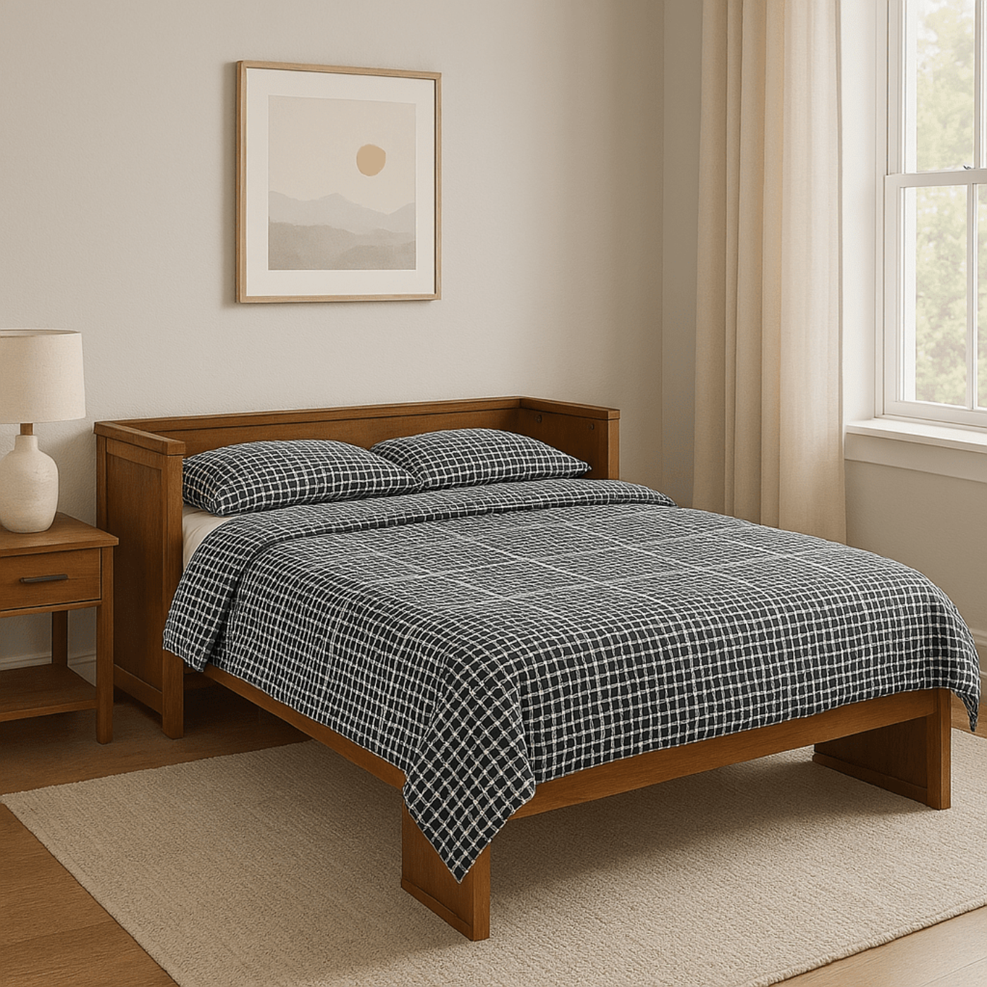 Night and Day Furniture Queen Murphy Cabinet Bed Cube - MUR-CUB-QEN-CH