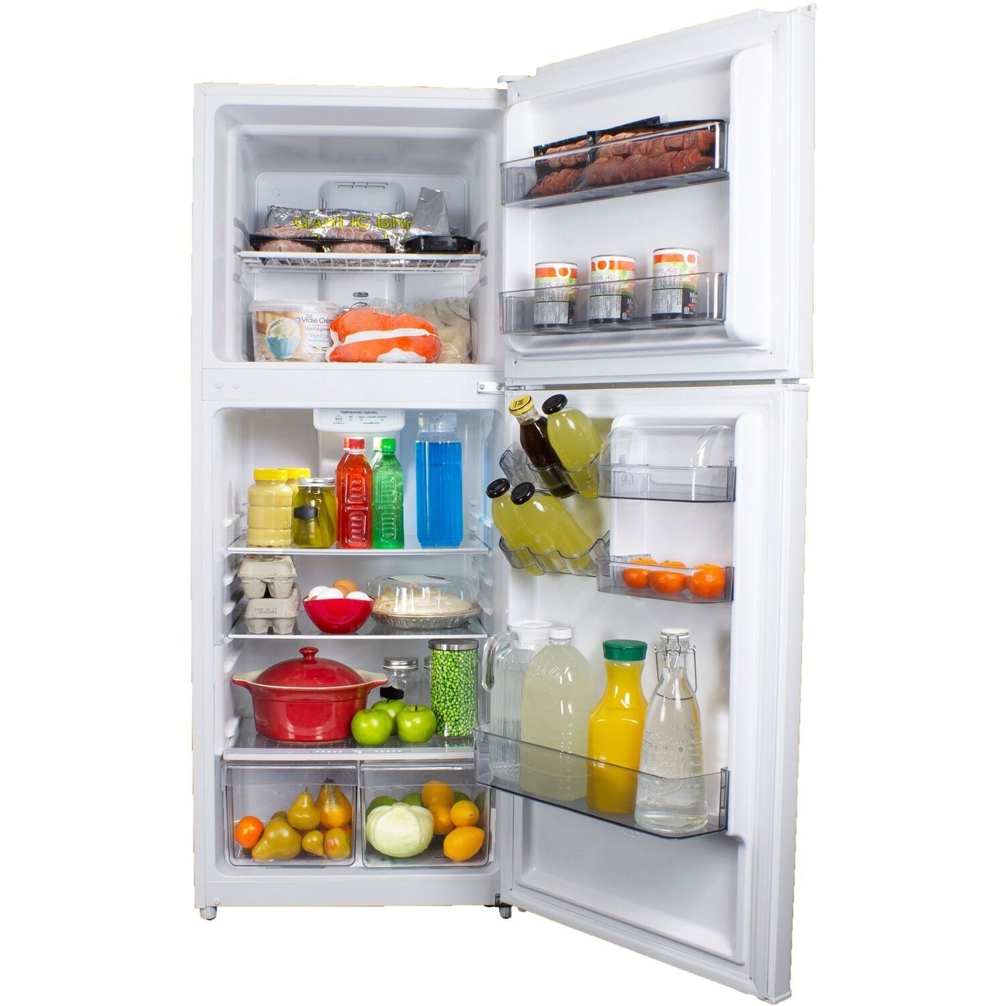 Danby - 10.1 CuFt. Top Mount Freezer, Frost Free, Crisper with Cover - DFF101B1WDB