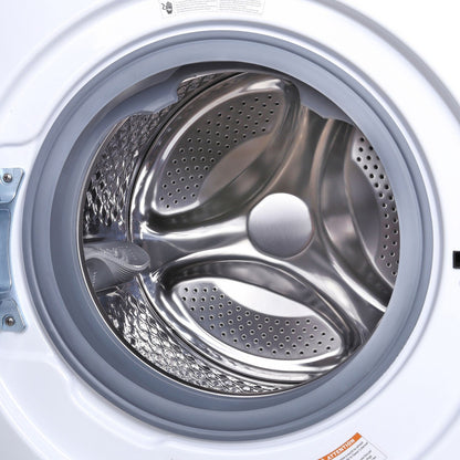 Magic Chef - 24 in. 2.7 cu. ft. Front Load Compact Washer - MCSFLW27W