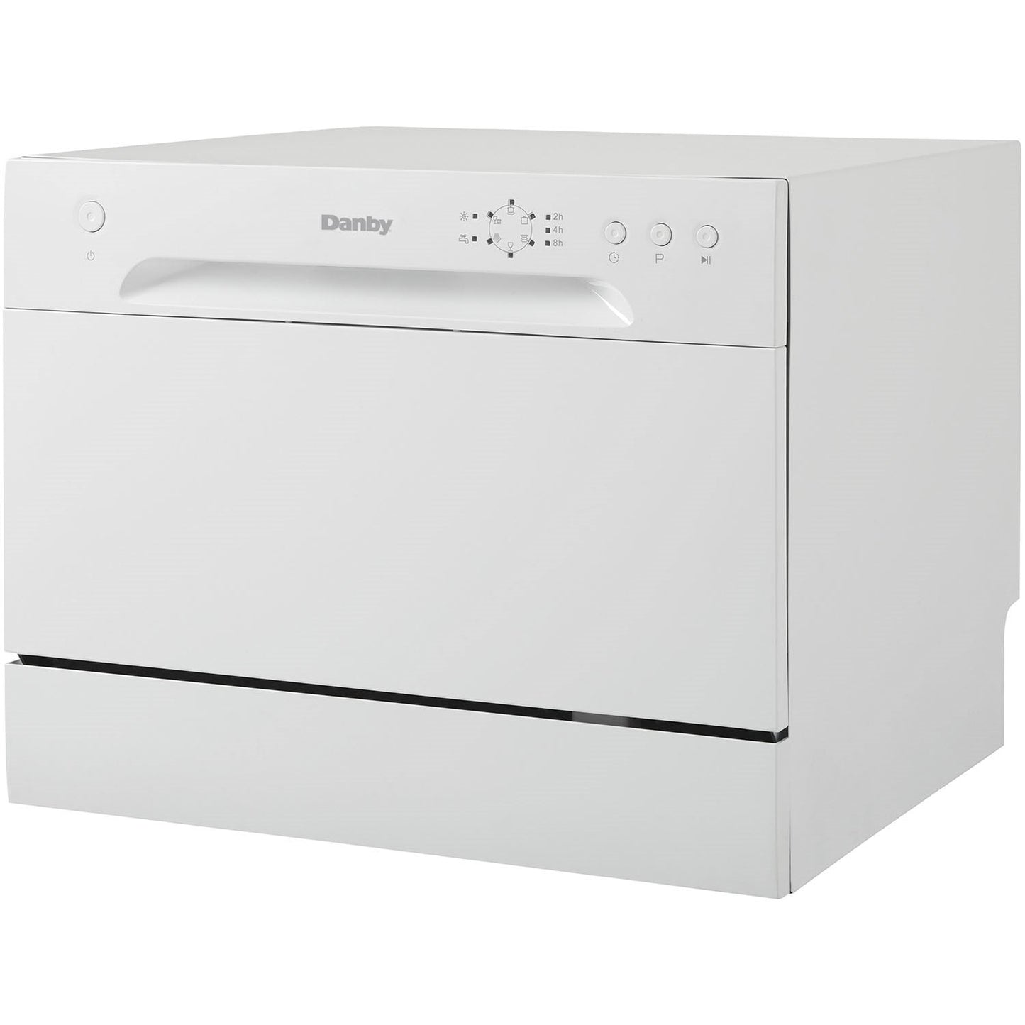Danby - Countertop Dishwasher, 6 Place Setting, SS Interior - DDW621WDB