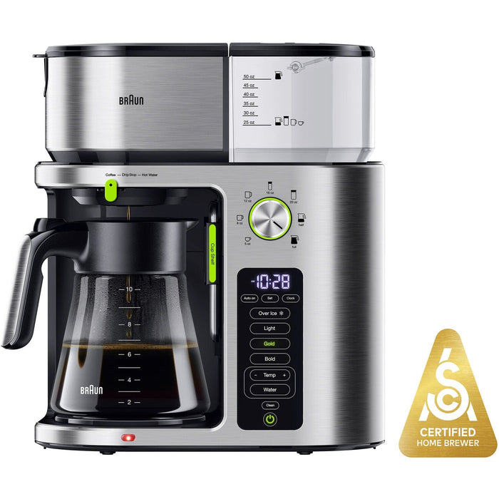 Braun MultiServe Plus Coffee Maker with Cold Brew in Stainless Steel KF9370SI