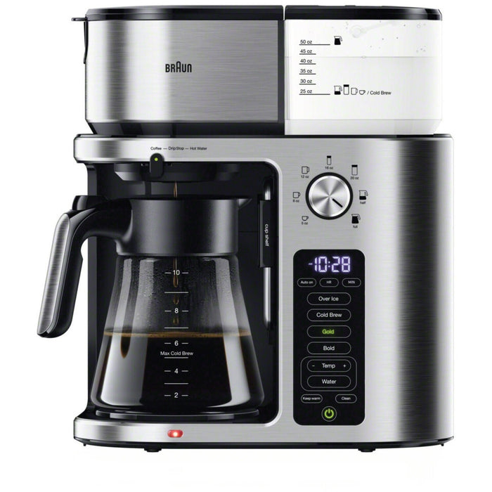 Braun MultiServe Plus Coffee Maker with Cold Brew in Stainless Steel KF9370SI