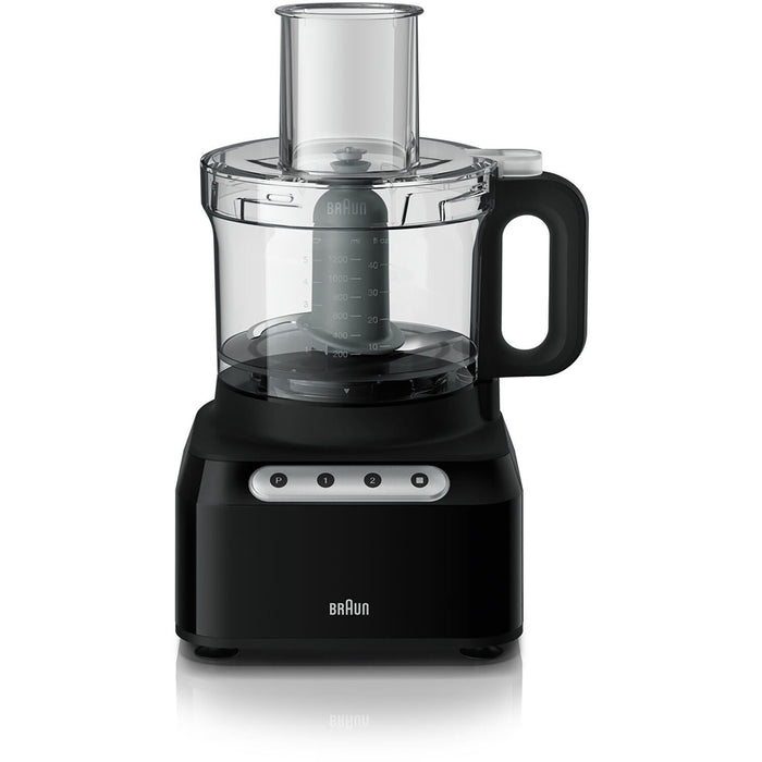 Braun 500W Easy Prep 8 Cup Food Processor in Black FP3101BK