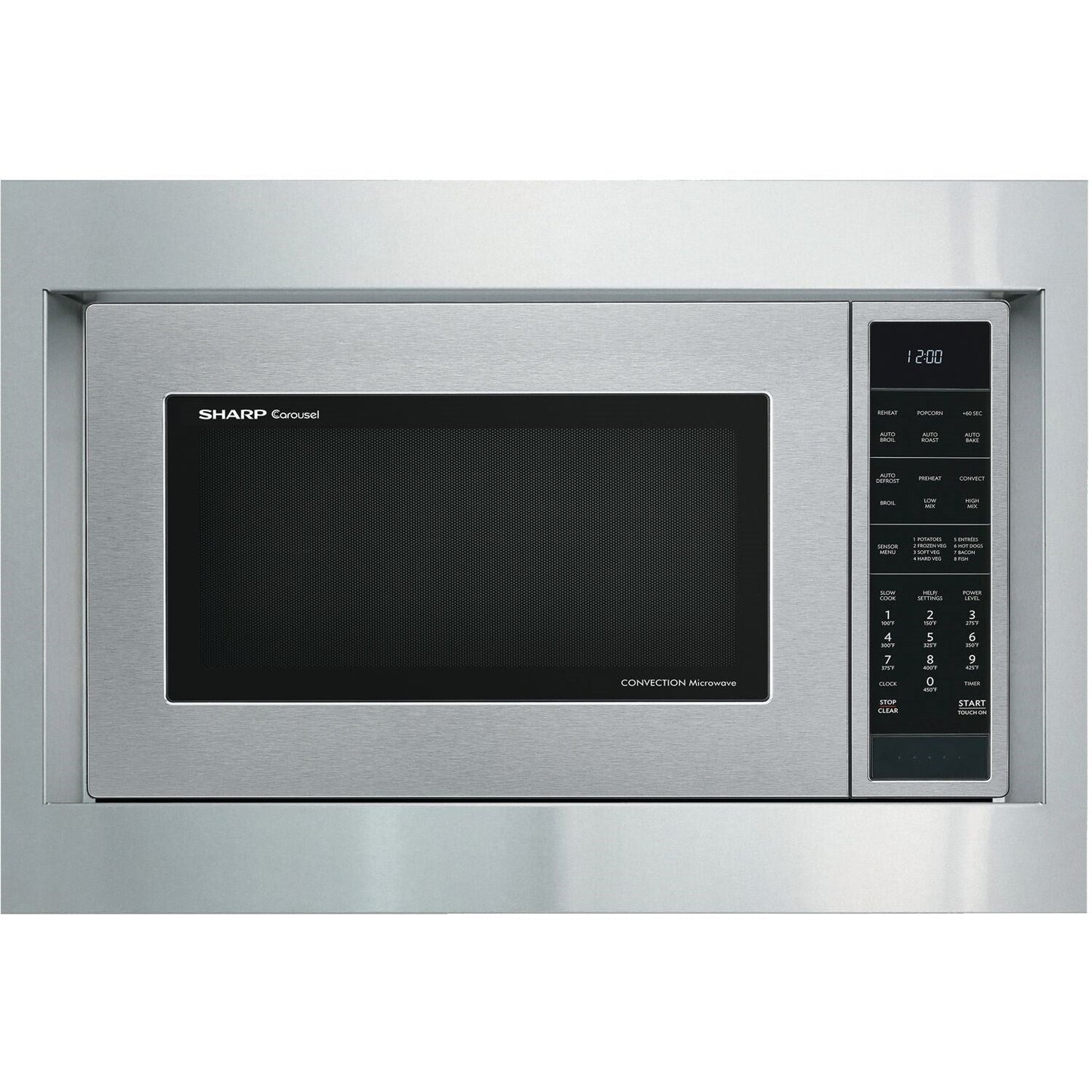 Sharp - 27 inch Built-In Flush Mount Trim Kit for SMC1585 - RK94S27F