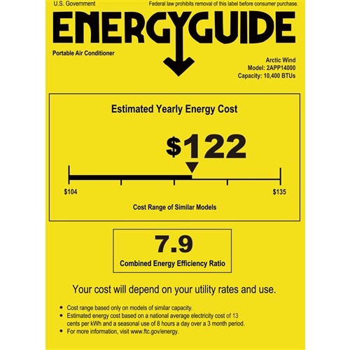 Arctic Wind - 14000 BTU Portable A/C w Pump | 2APP14000