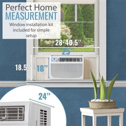 Keystone Energy Star 18,000/17,700 BTU 230V Window/Wall Air Conditioner with Follow Me LCD Remote Control  -  KSTAW18C