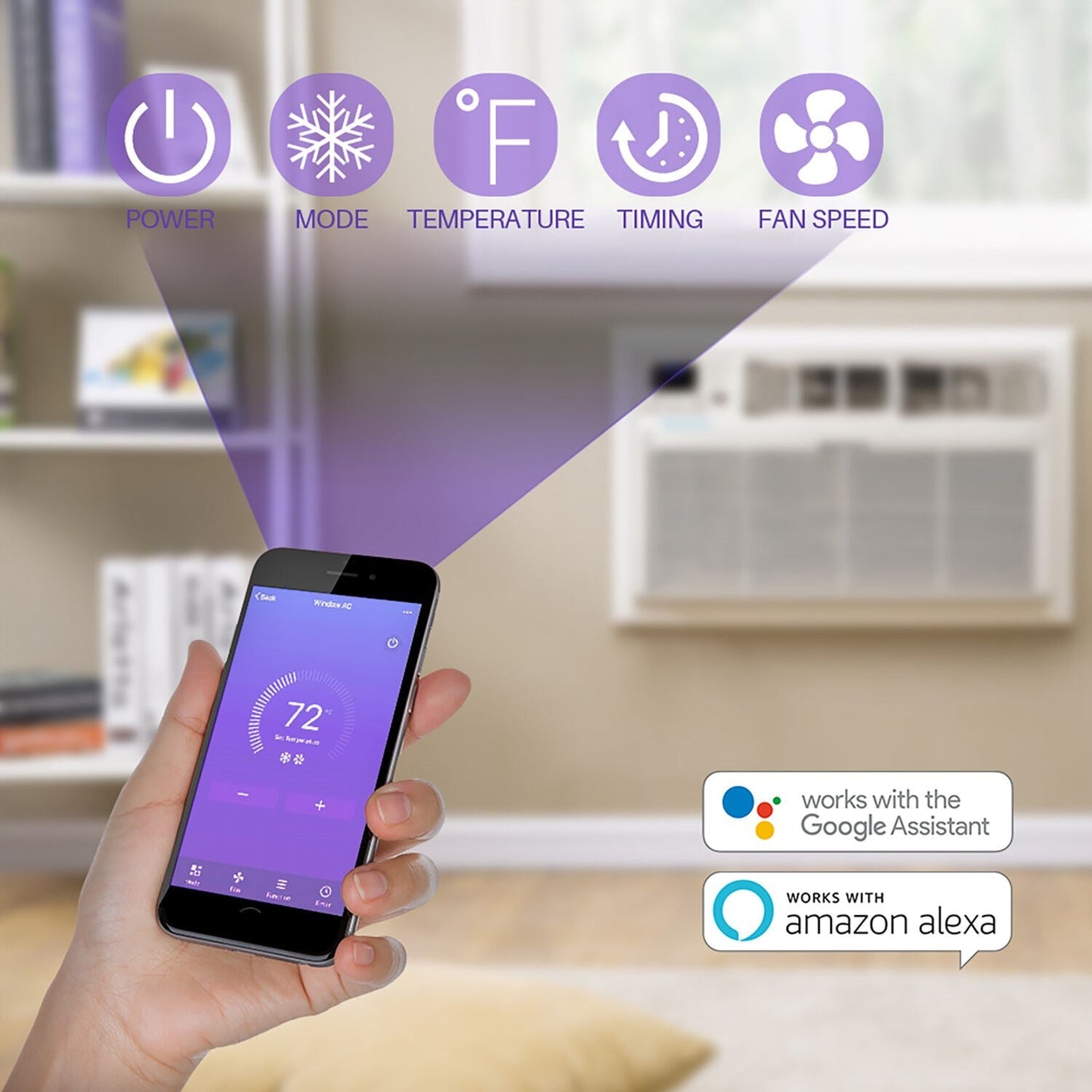 Emerson Quiet - 12000 BTU Heat/Cool TTW Air Conditioner with Wifi Controls, 230V | EATE12RSD2T