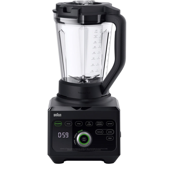 Braun TriForce Power Blender 1600 Watts, 18 Food Programs in Black JB9040BK