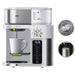 Braun Multiserve Brewing System in Stainless Steel and White with Glass Carafe KF9150WH