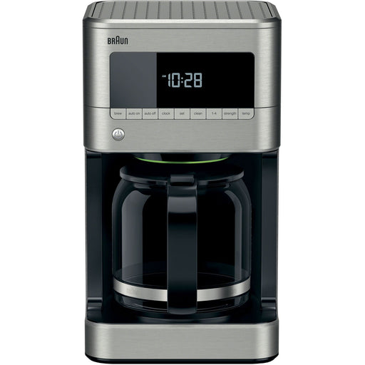 Braun Brew Sense 12-Cup Drip Coffee Maker with Glass Carafe in Stainless Steel KF7170SI