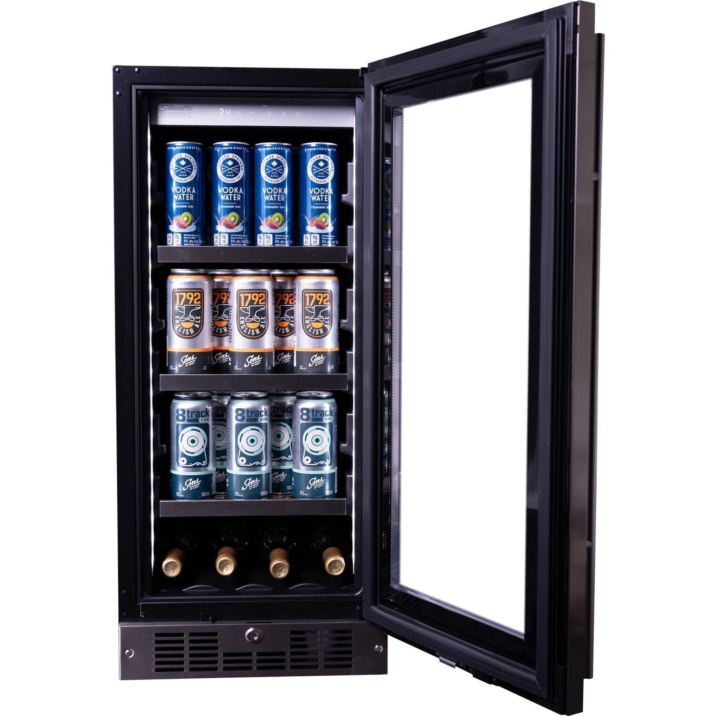 Danby - Silhouette Integrated Beverage Center, Holds 7 Bottles of Wine & 66 Cans - SPRBC031D1SS