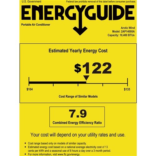 Arctic Wind - 14000 BTU Portable A/C | 2AP14000A